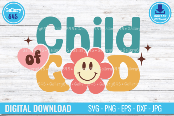 Child of God Retro Kids Christian SVG Review