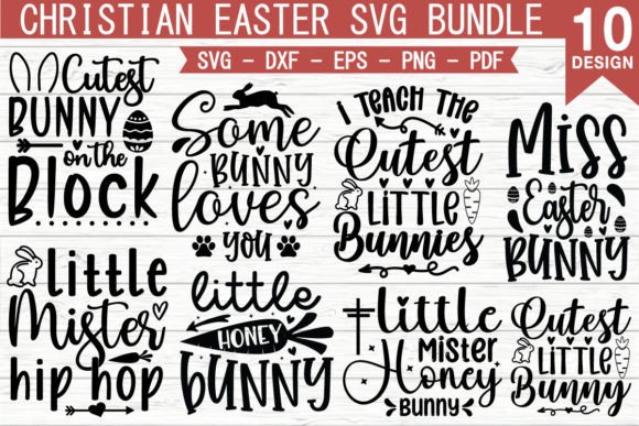 Christian Easter Svg Bundle: Graphics & T-Shirt Designs