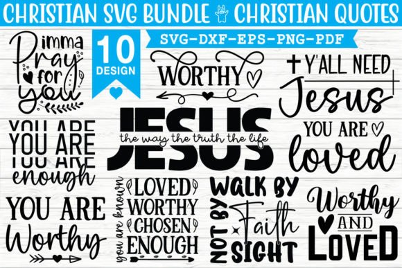 Christian SVG Bundle: Graphics & T-Shirt Designs