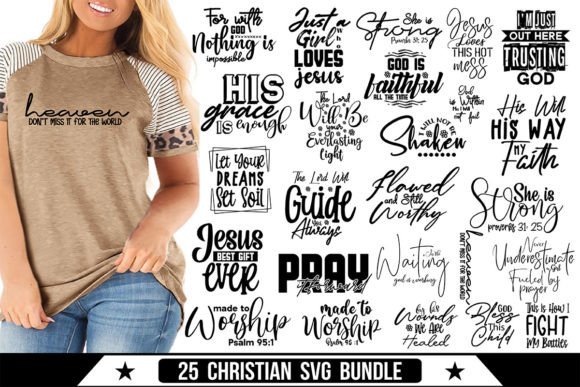 Christian SVG Bundle: Graphics & T-Shirt Designs