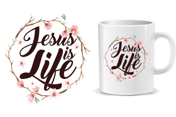 Jesus is Life Christian Graphics & T-Shirt Designs