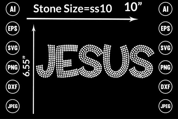 Jesus Rhinestone Templates: Graphics & T-Shirt Designs